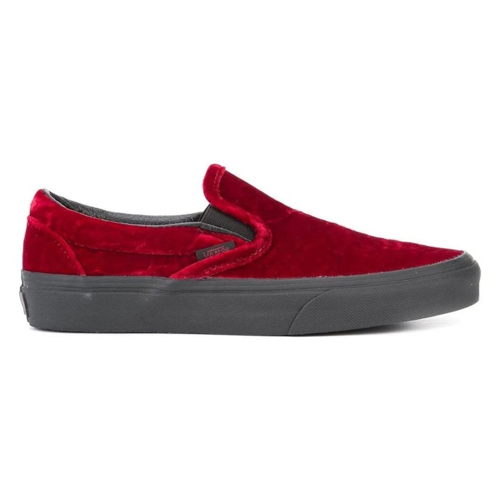 Red Velvet Women's Vans Slip On Size 7